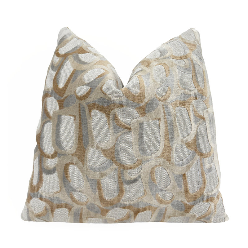 Housse de coussin Grotto, H 20 po x l 20 po, Beige