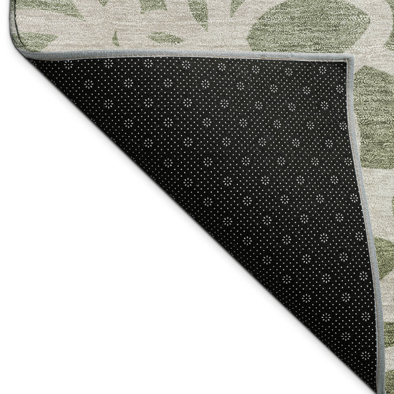 Machine Washable Indoor/Outdoor Chantille ACN2412 Botanical Rug, Rectangle 9' x 12'