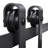 Steel Standard Single Door Barn Door Hardware Kit