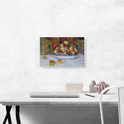 " Still Life With Peaches 1881 " by Pierre-Auguste Renoir Painting Print