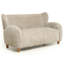Causeuse compacte en tissu chenille 58 pouces