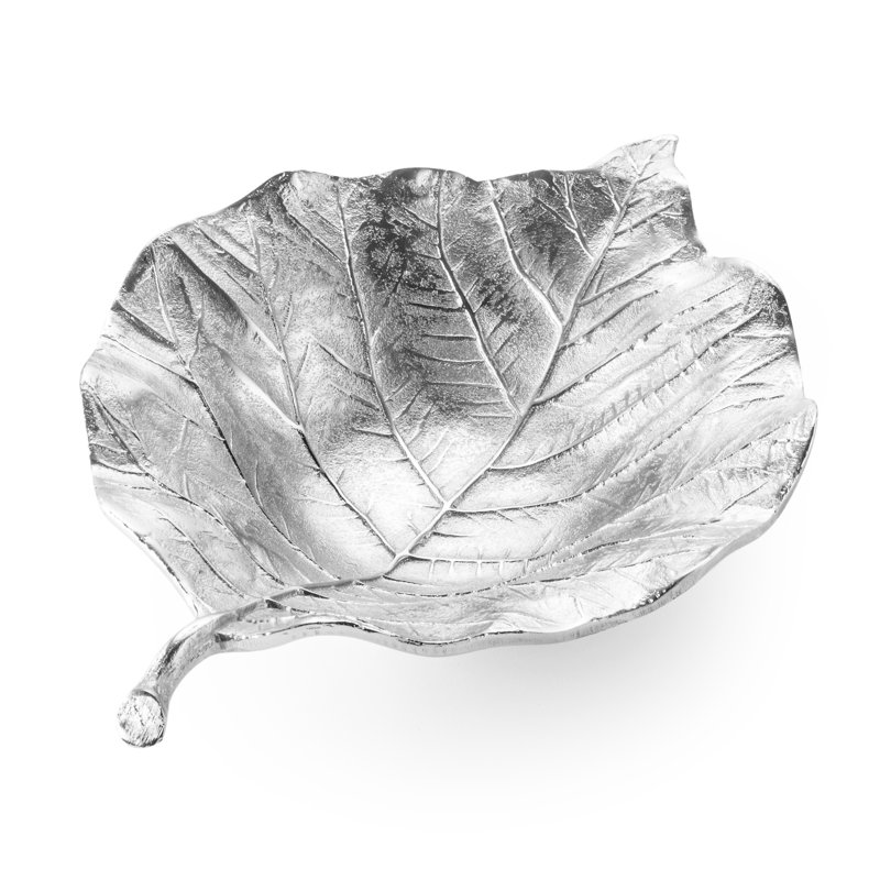 Bol décoratif contemporain argenté Brasen