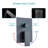 12" Rain Shower System with Handheld Spray Shower, Wall-Mounted, Dual Function, Matte Black-90479021