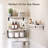 Floating Wall Shelves With Storage Basket, Space Saving Bathroom Shelves Over Toilet For Home Organization In Bathroom, Kitchen, Living Room-1710900763