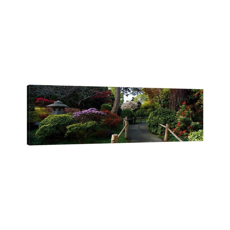 Japanese Tea Garden, San Francisco, California, USA - Wrapped Canvas Panoramic Print, 30.48 cm H x 91.44 cm W x 1.91 cm D