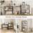 5-Tier Foldable Storage Shelf with Wheels