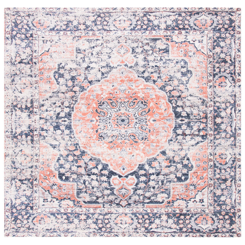 Joppatowne Hand Loomed Performance Oriental Rug, Square 6'