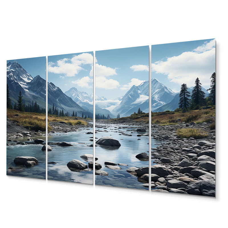 Canada Rocky Mountain Majesty II - Canada, art mural en métal