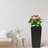 Black, Square, Faux , Planters, 22 - Inch High, Automatic Watering System, 2 Pack, Outdoor And Indoor Plant Displays Corners-1031683483