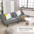 Camisha Twin 70'' Faux Leather Convertible Sofa-158951432