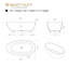 59" x 31" Freestanding Soaking Stone Resin Bathtub-94584043