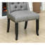 Chaise de salle à manger capitonnée de style rustique-1672831259