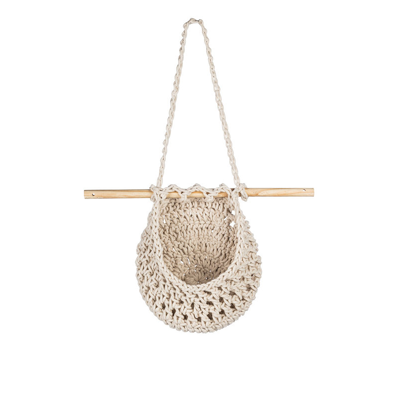 Organisateur de rangement mural Macrame Pouch, H 8 po x l 8 po x P 3 po