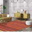 Tapis orange/jaune en laine fabriqué à la main kilim Witcher