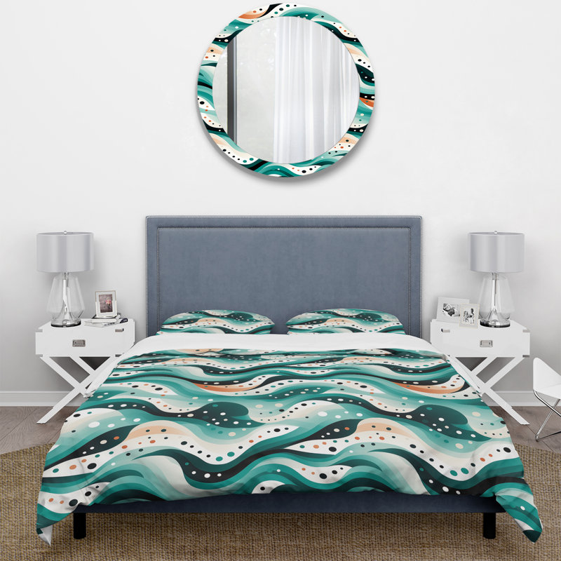 Ensemble de housse de couette Nomadic Whirls, Housse de couette pour très grand lit et 2 très