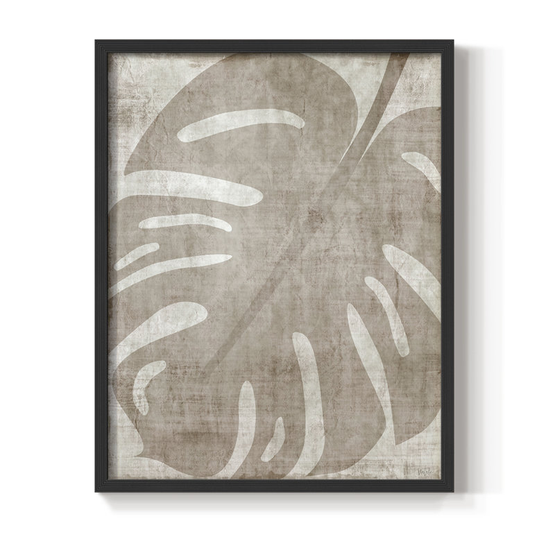 «Island Neutrals II», reproduction encadrée - bois massif, Noir, noir, noir, noir, H 21 po x l 17 po