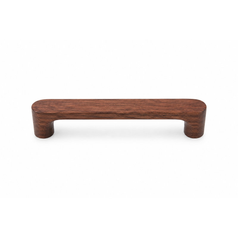 Solid Wood Handle Pull, 5.04", Walnut
