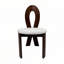 Chaises de salle à manger rembourrées en bois massif Teddy