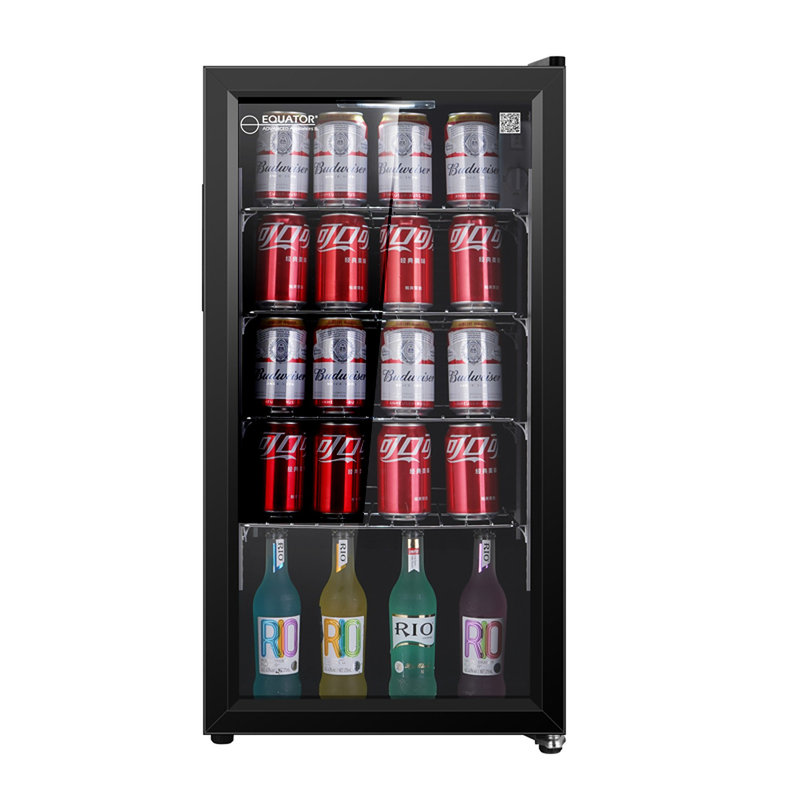 Equator 3.17 cu. ft. Freestanding Beverage Refrigerator with Autodefrost Single Temperature Zone, Black
