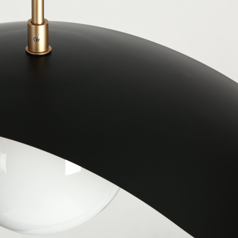 Herdon 1 - Light Matte Black/Gold Pendant