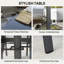 Ensemble de conversation durable, ensemble de mobilier d'extérieur, ensemble de mobilier de patio 8 pièces