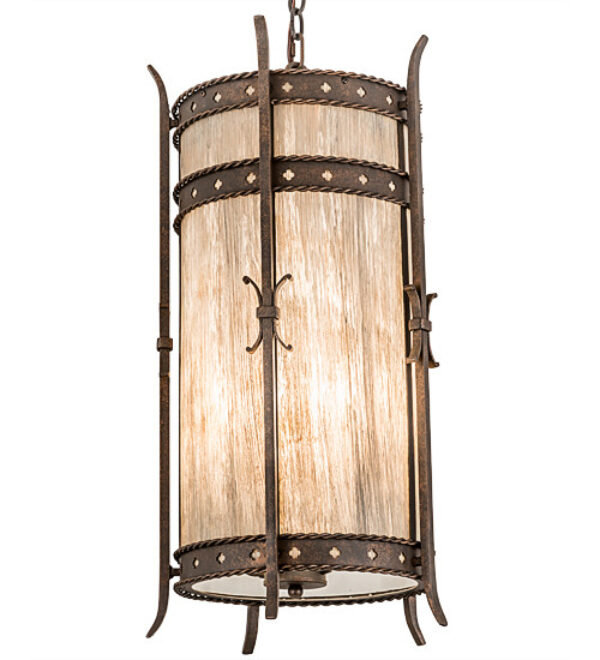 Stanza 4 - Light Lantern Pendant, Gilded Tobacco, Tea Stained