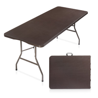 Table de patio pliable de 1,8 m