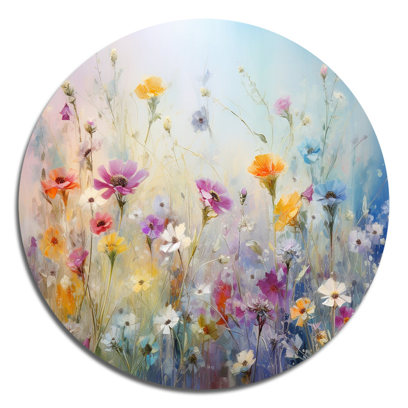 Newman - Art floral rond en métal, H 16 po x l 16 po