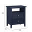Table de chevet 2 tiroirs Weston Midnight Blue