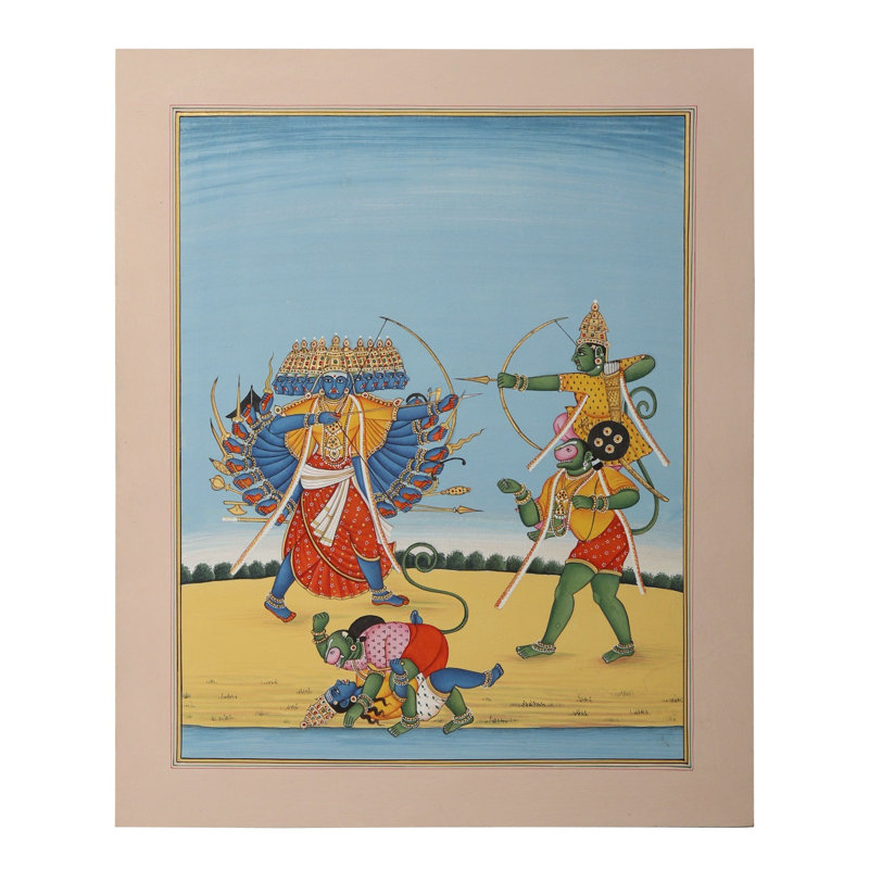 Prabhu Shri Ram qui tue Ravana (Dashanan)