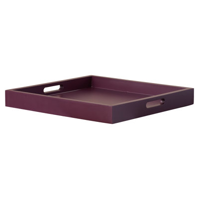 Burke Square Manufactured Wood Serving Tray with Handles
