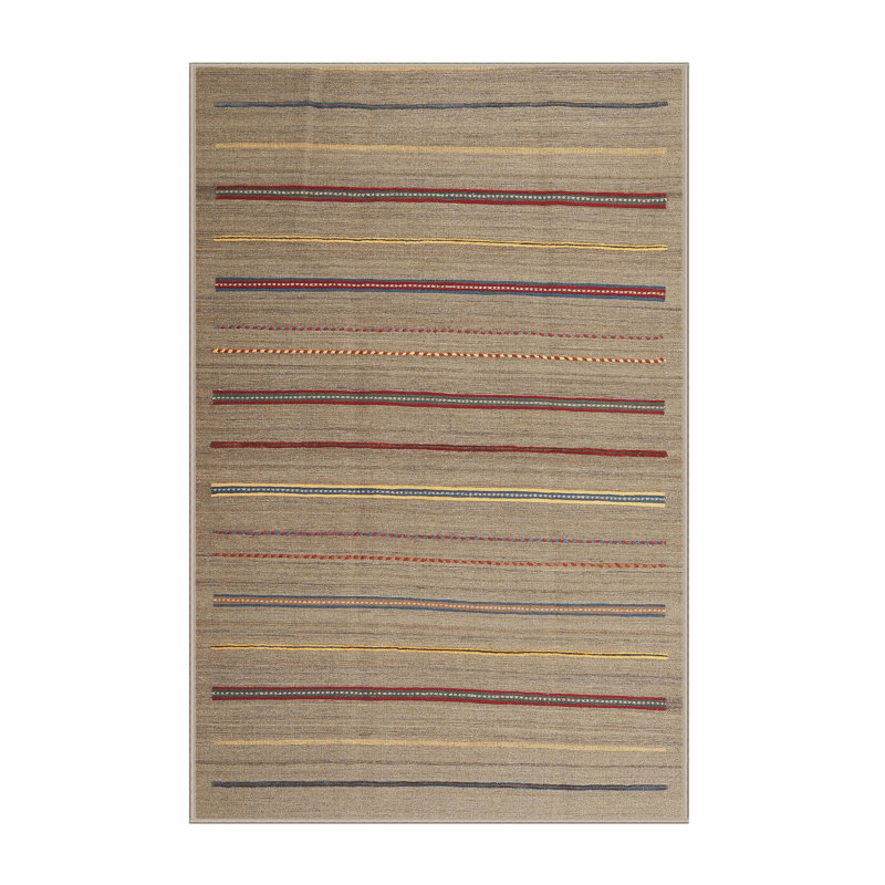 Tapis abstrait brun clair / brun, Rectangle 2 pi x 3 pi