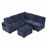 U_STYLE  L-Shaped Padded Modular Sofa With Storage Space-1521214300