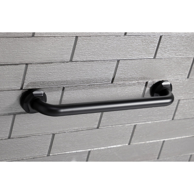 Kingston Brass Metropolitan O.D Grab Bar, 2.81" H x 20.81" W x 2.75" D, Matte Black