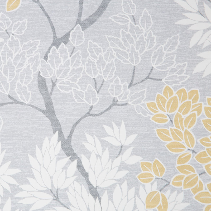 Fresco Lykke Tree Floral Wallpaper, Ochre