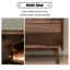 Vitrines en bois massif noisette + verre