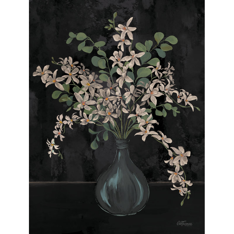 Bouquet de printemps sur toile, H 18 po x l 12 po