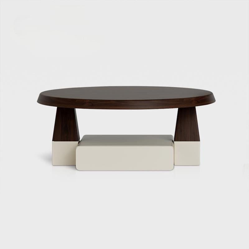 Table basse moderne et simple en bois massif