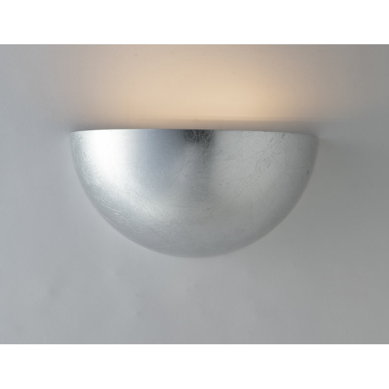 Pawelski Gypsum Uplighter, 25cm H x 125cm W x 125cm D, Silver