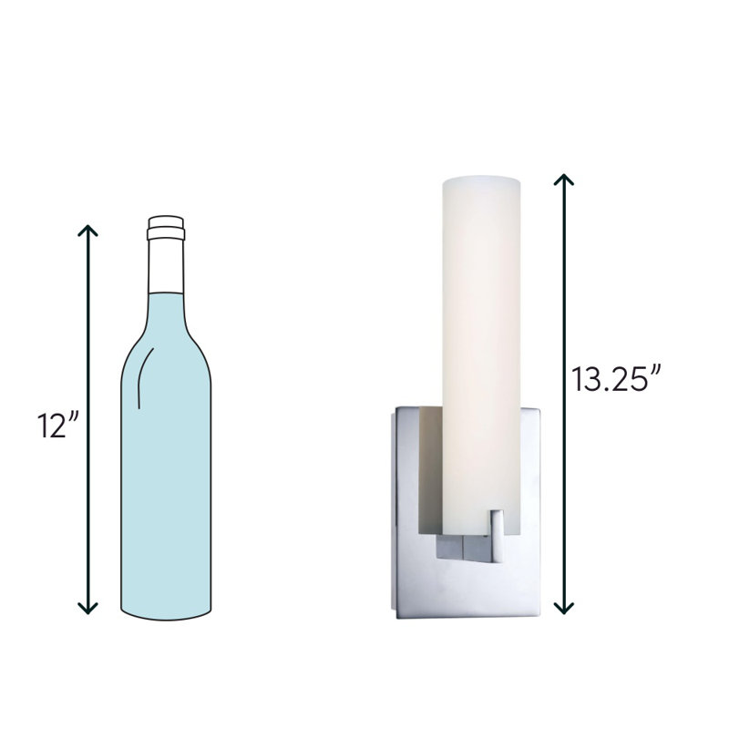 Armiah Aluminum Armed Sconce, Brushed Nickel, LED 