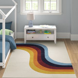 Heim Cream/Blue Area Rug
