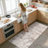 Washable Abstract Area Rug - Rugs for Living Room Large Non Slip Indoor Entryway Rubber Backing Carpet Bedroom Kitchen Distressed Stain Resistant Floor Decor Mat Machine Washable Brown-1122920640