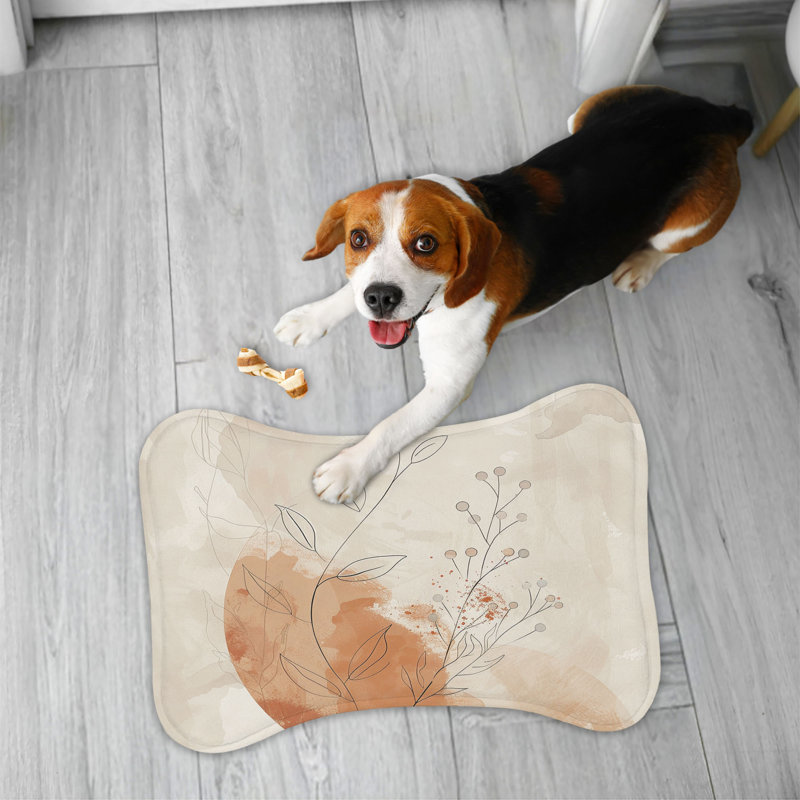 Tapis d'alimentation Subte Beige Florals - 1 pièce