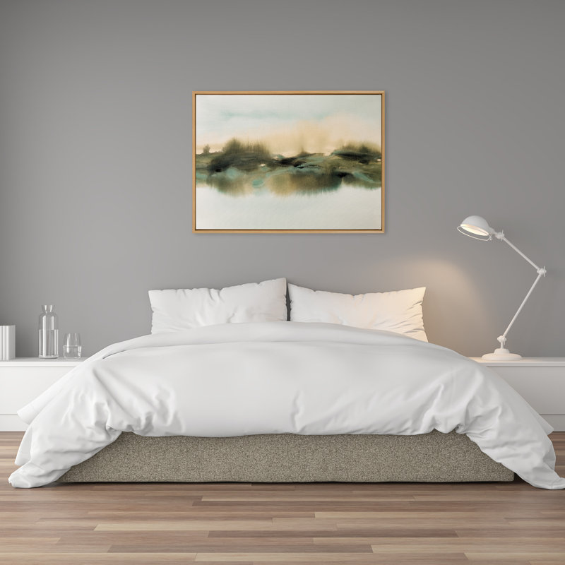 «Tranquil Meadows» par Amy Lighthall, reproduction d'art sur toile encadrée, Naturel, H 28 po x l 38 po x P 1,62 po