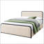 Structure de lit moderne en métal avec tête et pied de lit rembourrés courbés, 4 tiroirs de rangement, lattes en métal robustes, très grand-1342736614