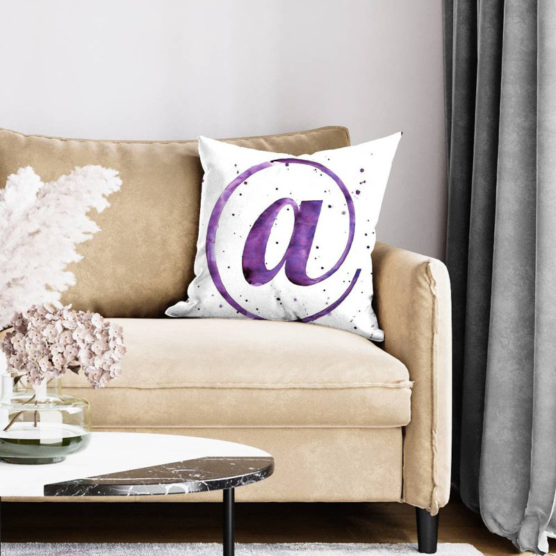 At - 16"x16" Throw pillow - Poly twill - Print on demand, 16"H x 16"W