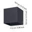 Borasisi Black 10.5cm H Integrated LED Outdoor Flush Mount
