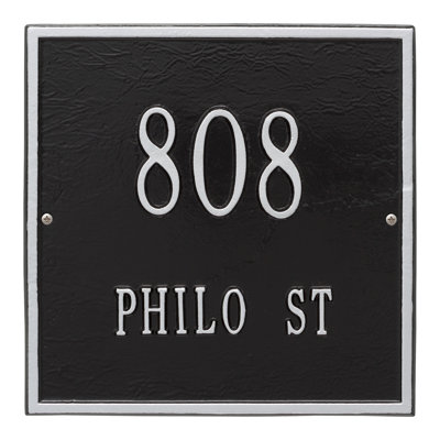 2-Line Wall Address Plaque