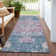 Machine Washable Indoor/Outdoor Claudian ACN1236 Blue Rug
