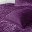 Édredon en velours mauve pour lit simple / simple TG, bourre et coussins décoratifs-129906251-129906252